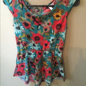 Peplum floral top