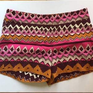 Tribal Print Loft Shorts - Size 8