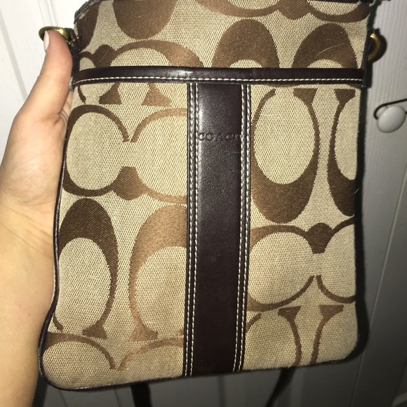 Across the shoulder coach bag