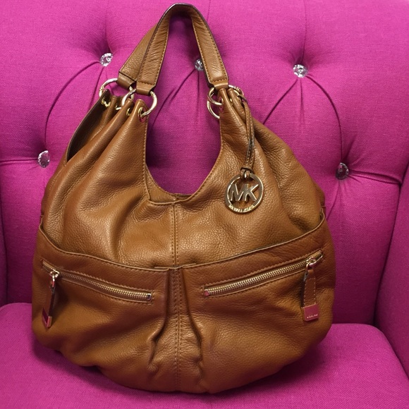 Michael Kors Tan leather hobo handbag