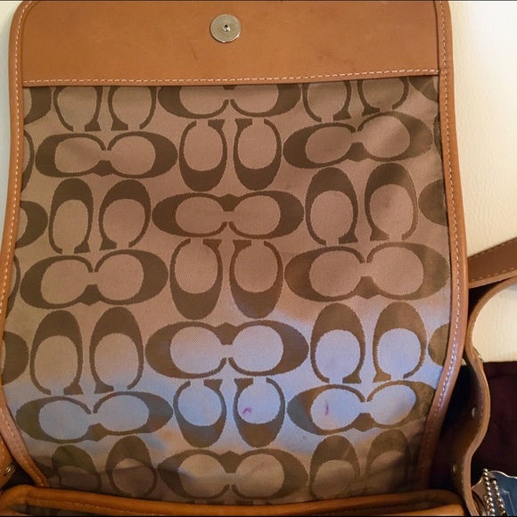 Leather Coach Messenger bag - Picture 3 of 4