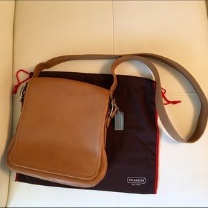 Leather Coach Messenger bag