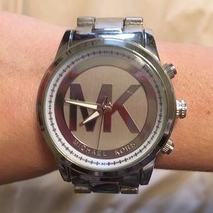 Michael Kors silver wristwatch! Worn twice