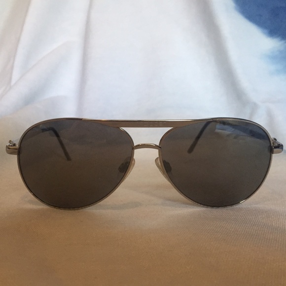VON ZIPPER FERNSTEIN SILVER AVIATOR SUNGLASSES
