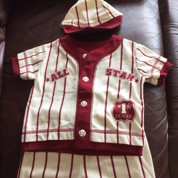 Baseball baby boy set