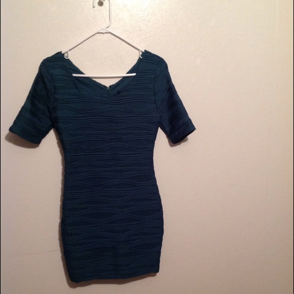 Forest green dress!