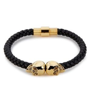 NORTHSKULL gold skull bracelet