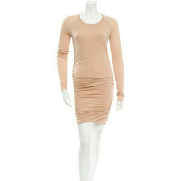 ALC Peach Wool Lace Back Twisty Dress