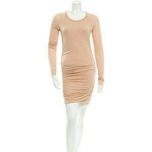 ALC Peach Wool Lace Back Twisty Dress