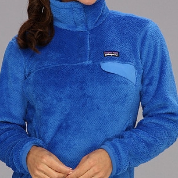 Patagonia Blue 'Snap T' Pullover in Blue, S