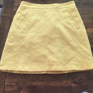 The Limited yellow skirt