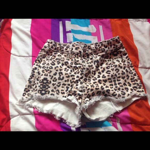 Cheetah print shorts