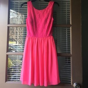 Hot pink homecoming dress
