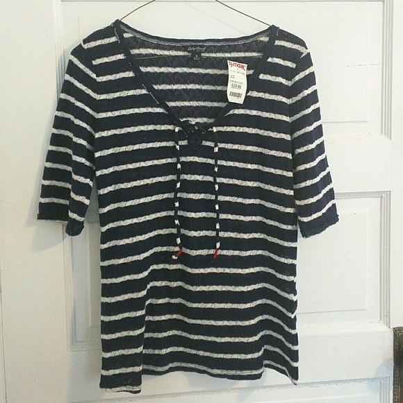 Lucky Brand Short Sleeve Knit