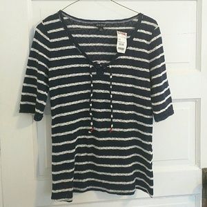 Lucky Brand Short Sleeve Knit
