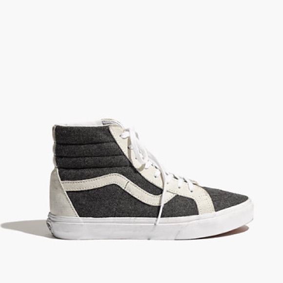 Vans * Madewell High-Top Sneakers, Wool, Size 10