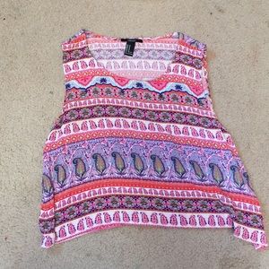 Paisley crop top
