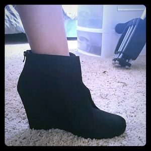 Black Booties size 71/2