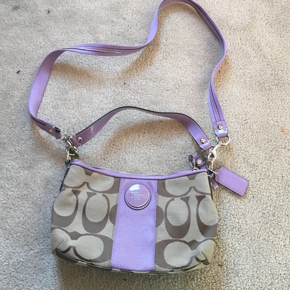 Purple Coach Purse