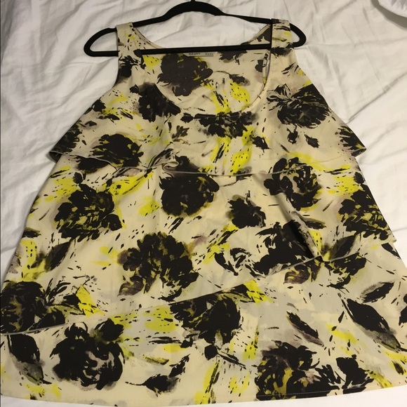 Black & yellow Splattered tank