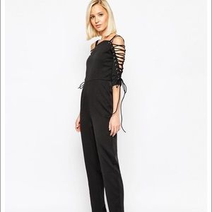 Lavish Alice lace up jump suit