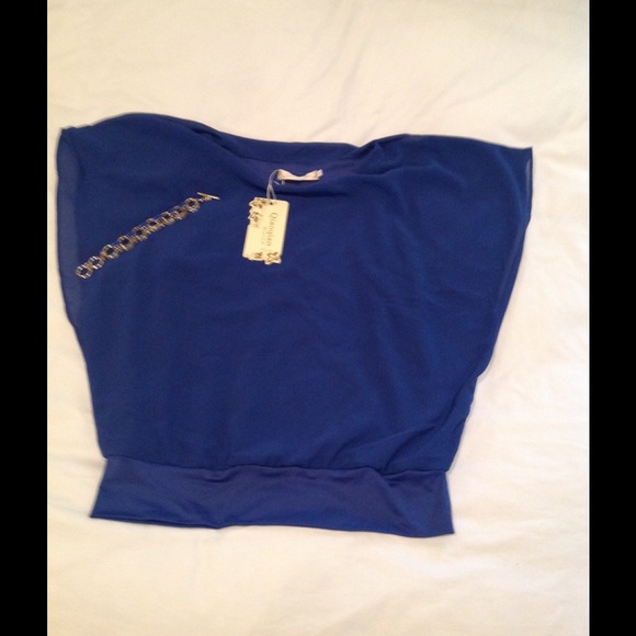 NWT ROYAL BLUE TOP