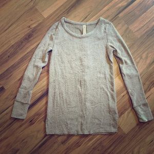 Cozy Fleece Button-back Tunic