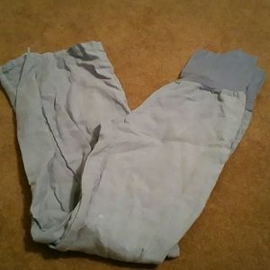 Sky blue linen pants