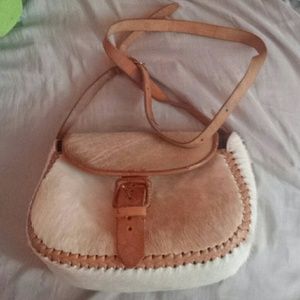 Leather cowhide purse