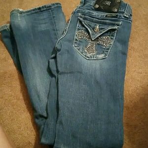 Cross pocket miss me jeans