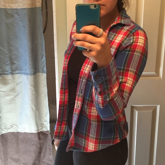 Plaid Button up - Picture 2 of 4