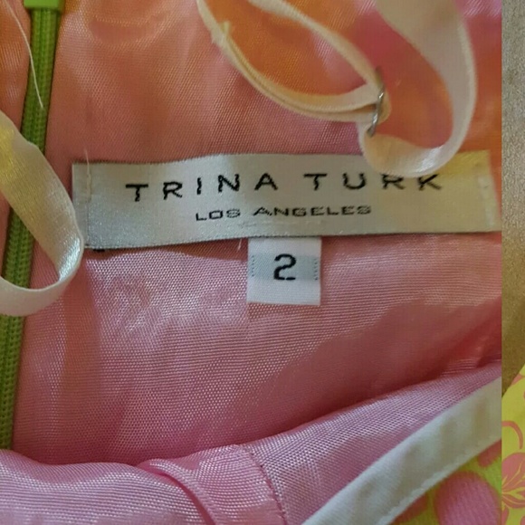 Trina Turk Floral Hibiscus Summer Tea Dress SWING EASTER SPRING - Picture 5 of 7