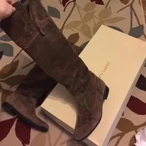 Franco Sarto sued knee high boots size 9