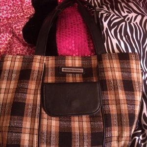 Longaberger plaid purse