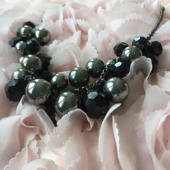 Black & Silver Ball Necklace
