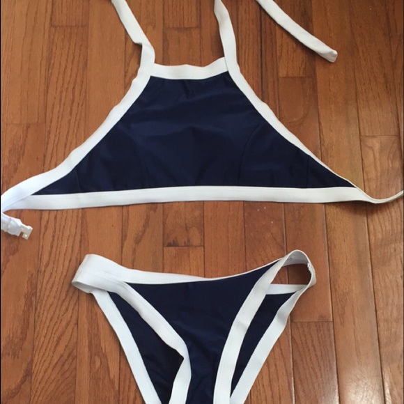 high neck swim suit