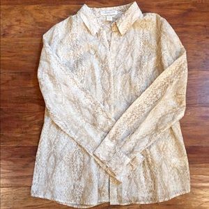 SNAKE SKIN PRINT BLOUSE