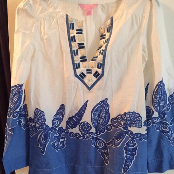 Size xs Lilly Pulitzer beaded tunic