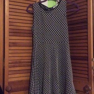 Black and white pattern dress