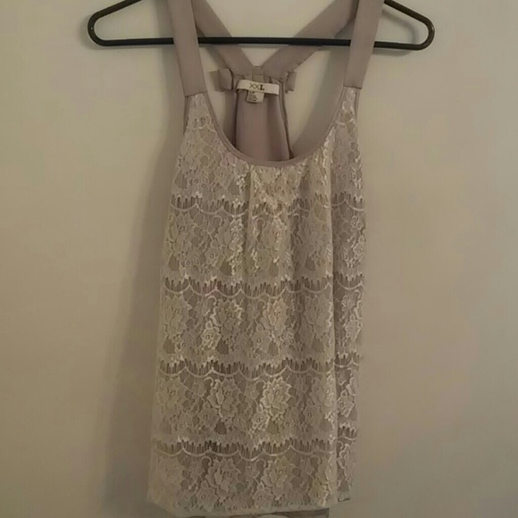 Forever 21 lace and grey shirt size small - Picture 1 of 3