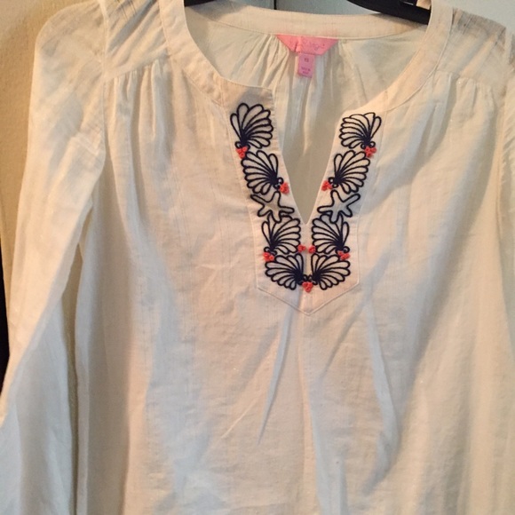 EUC white Lilly Pulitzer tunic size xs!