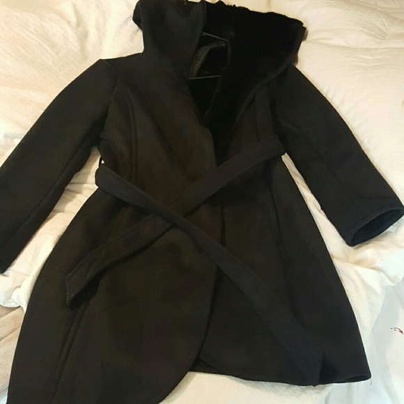 Black Wrap Coat