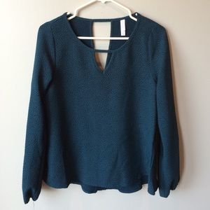 Teal peplum blouse. Xhilaration brand