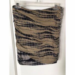 Free People Snake Skin Body Con Skirt SZ S