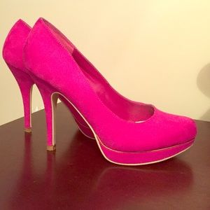 Hot pink heels