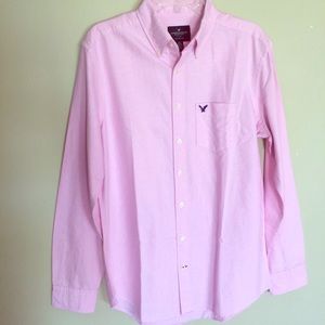 Men's American Eagle Solid Oxford Shirt