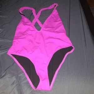 Asos Braided Plunge One Piece