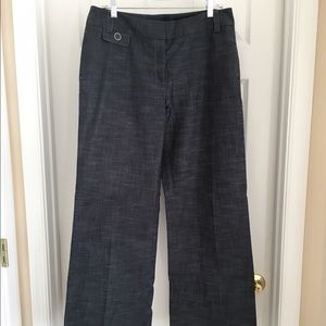 Rafaella Denim-looking Wide Leg Dress Pants