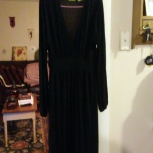 Kersh Essentials Black Rayon\Spandex Dress Size M