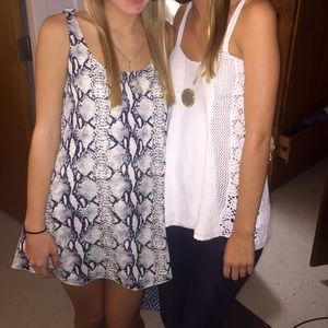 Tobi snakeskin dress